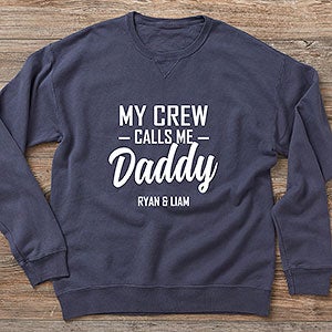 My Squad Calls Me Dad Personalized Adult Hanes® ComfortWash™ Sweatshirt - 26612-CWS