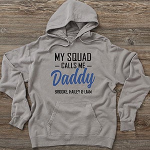 My Squad Calls Me Dad Personalized Hanes® ComfortWash™ Hoodie - 26612-CWHS