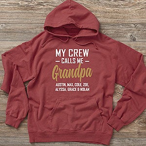 My Squad Calls Me Grandpa Personalized Hanes® Adult ComfortWash™ Hoodie - 26613-CWHS