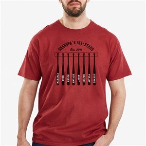 Grandpas All-Stars Personalized Hanes ComfortWash T-Shirt - 26615-CWT