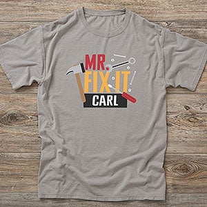 Mr. Fix It Personalized Hanes® ComfortWash™ Adult T-Shirt - 26620-CWT