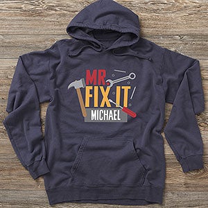 Mr. Fix It Personalized Hanes® Adult ComfortWash™ Hoodie - 26621-CWHS