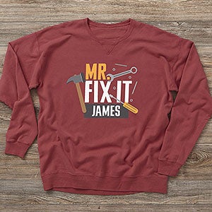 Mr. Fix It Personalized Hanes® Adult ComfortWash™ Sweatshirt - 26621-CWS