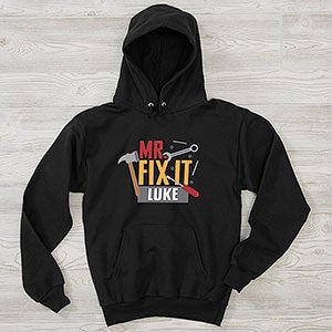Mr. Fix It Personalized Hanes® Adult Hooded Sweatshirt - 26621-BS
