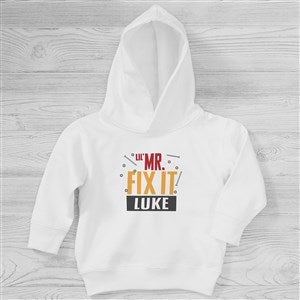 Lil' Mr. Fix It Personalized Toddler Hooded Sweatshirt - 26624-CTHS