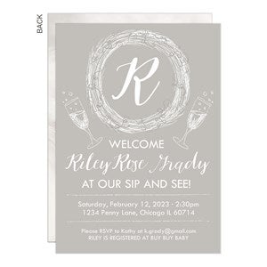 Welcome... Sip & See Party Invitation - 26670