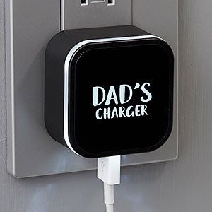 Personalized LED Triple Port USB Charger for Dad - 26681
