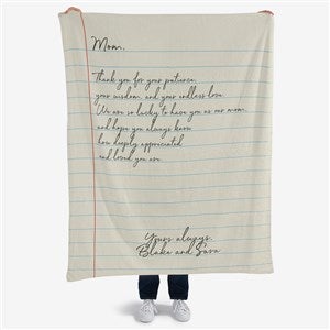 Letter To Mom Personalized 50x60 Plush Fleece Blanket - 26699-F