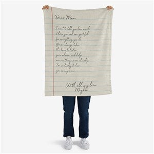 Letter To Mom Personalized 30x40 Plush Fleece Blanket - 26699-SF