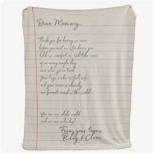 Letter To Mom Personalized 60x80 Sherpa Blanket - 26699-SL
