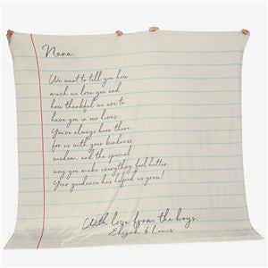 Letter To Mom Personalized 90x90 Plush Queen Fleece Blanket - 26699-QU