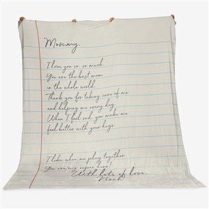 Letter To Mom Personalized 90x108 Plush King Fleece Blanket - 26699-K