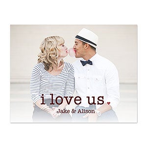 I Love Us Personalized Photo Fridge Magnet - 26706