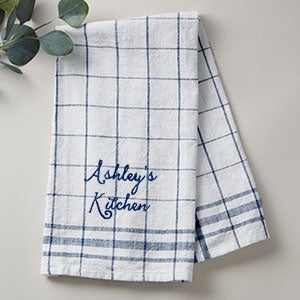 Personalized Kitchen Towels - Cotton- Embroidered - Choose your