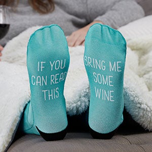 Scripty Style Personalized Adult Socks - 26809