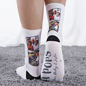 Best Grandpa Personalized Photo Adult Socks - 26821