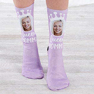Queen Mommy Personalized Photo Adult Socks - 26845
