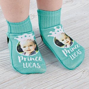 Prince Personalized Photo Toddler Socks - 26847