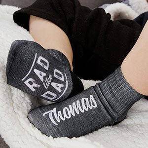 Rad Like Dad Personalized Toddler Socks - 26850