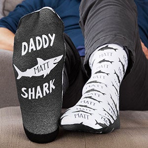 Daddy Shark Personalized Adult Socks - 26852