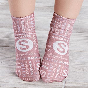 Youthful Name for Her Personalized Toddler Socks - 26858