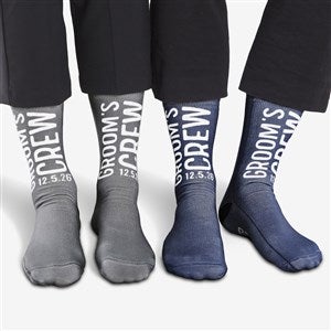 Grooms Crew Personalized Wedding Adult Socks - 26877
