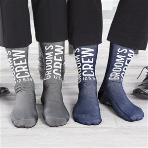 Grooms Crew Personalized Wedding Adult Socks - 26877