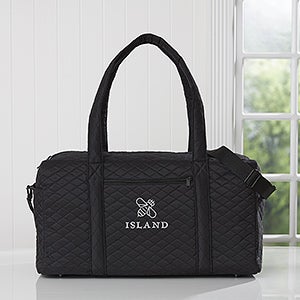 Personalized Logo Quilted Duffel Bag - 26950