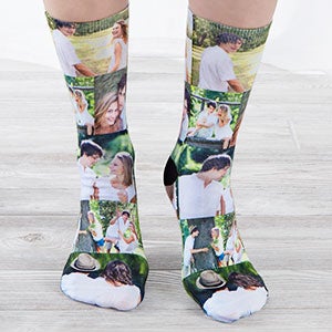 Romantic Photo Collage Personalized Photo Adult Socks - 26974