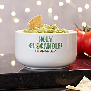 Guacamole and Chips Personalized 14 oz. Dip Bowl - 26988