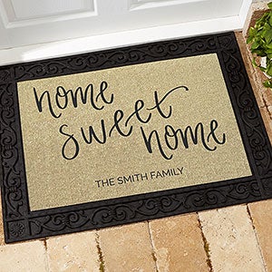Home Sweet Home Personalized Doormats- 18x27 - 26989