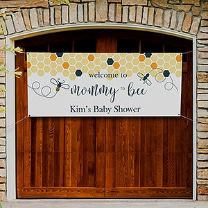 Mommy To Bee Baby Shower Personalized Banner - 30x72 - 27059