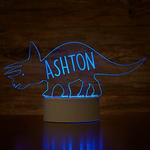 Personalised Roarsome Dinosaur Colour Changing Night LED Light