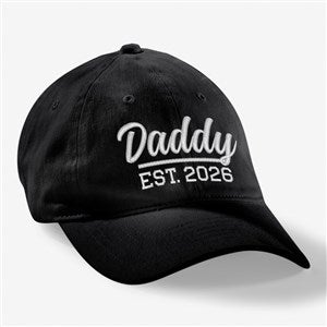 Established Dad Personalized Black Baseball Cap - 27099-B