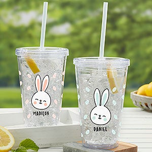 Bunny Treats Personalized 17 oz. Acrylic Insulated Tumbler - 27133