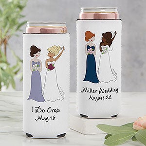 philoSophies® Bridal Party Personalized Slim Can Holder - 27163