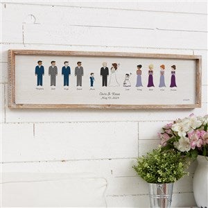 Wedding Party philoSophies Whitewashed Barnwood Frame Wall Art - 30x8 - 27165-30x8