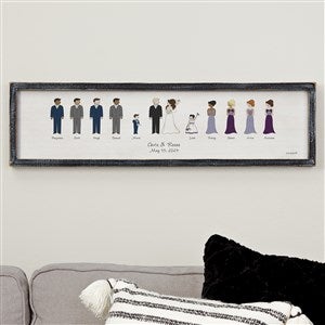 Wedding Party philoSophies Blackwashed Barnwood Frame Wall Art - 30x8 - 27165B-30x8