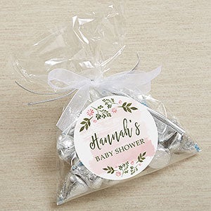 Floral Frame Baby Personalized Gift Stickers - 27170
