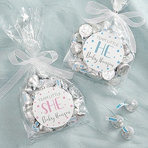 He or She Balloons Personalized Gender Reveal Gift Stickers - 27182