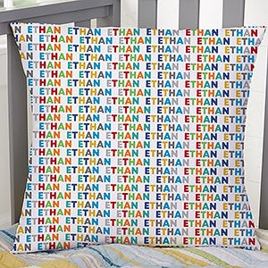 Vibrant Name Personalized 18-inch Throw Pillow - 27191-L