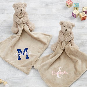 Teddy Bear Personalized Baby Lovey - 27203