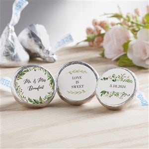 Laurels of Love Personalized Candy Stickers - 27223