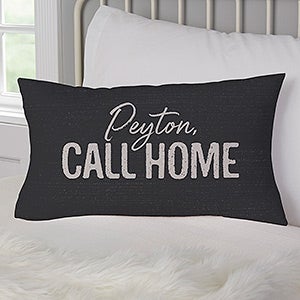 Call Your Mom Personalized Lumbar Velvet Throw Pillow - 27233-LBV