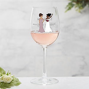 Bridal Party Personalized White Wine Glass by philoSophies - 27239-W