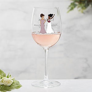 Bridal Party philoSophies® Personalized White Wine Glass - 27239-W