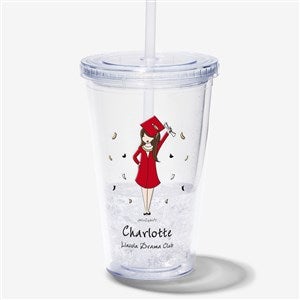 Graduation Girl philoSophies® Personalized 17 oz. Acrylic Insulated Tumbler - 27246