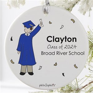 Graduation Guy philoSophies® Personalized Ornament- 3.75 Matte - 1 Sided - 27247-1L