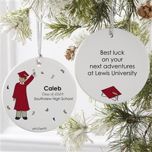 Graduation Guy philoSophies Personalized Ornament - 2 Sided Matte - 27247-2L