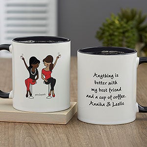 Best Friends philoSophies® Personalized Coffee Mug 11 oz.- Black - 27250-B
